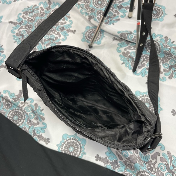 Vera Bradley Black Cloth Shoulder Bag - Picture 4 of 7